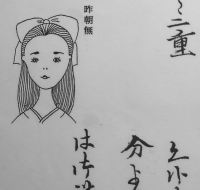 少女が学んだ普通文（明治35年）旅行先より友の許にイラスト