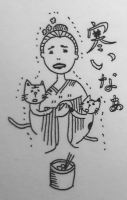 少女が学んだ普通文（明治35年）右返事その1イラスト
